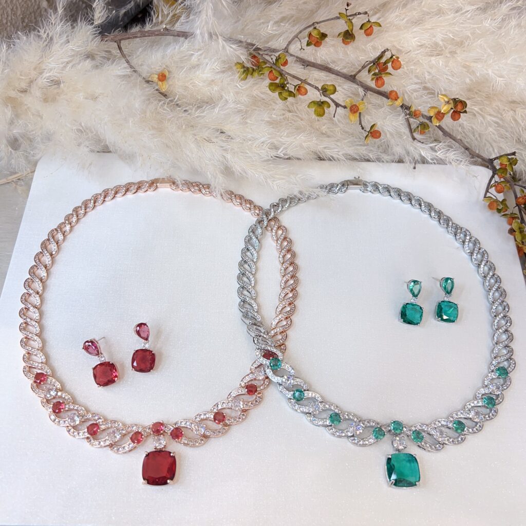 #N00800 Vintage Pear Shape Simulated Yellow Diamond Jewelry Set, Teardrop Citrine CZ Statement Necklace & Drop Earrings, Luxury Antique Wedding Banquet Bridal Jewelry for Women (复制)